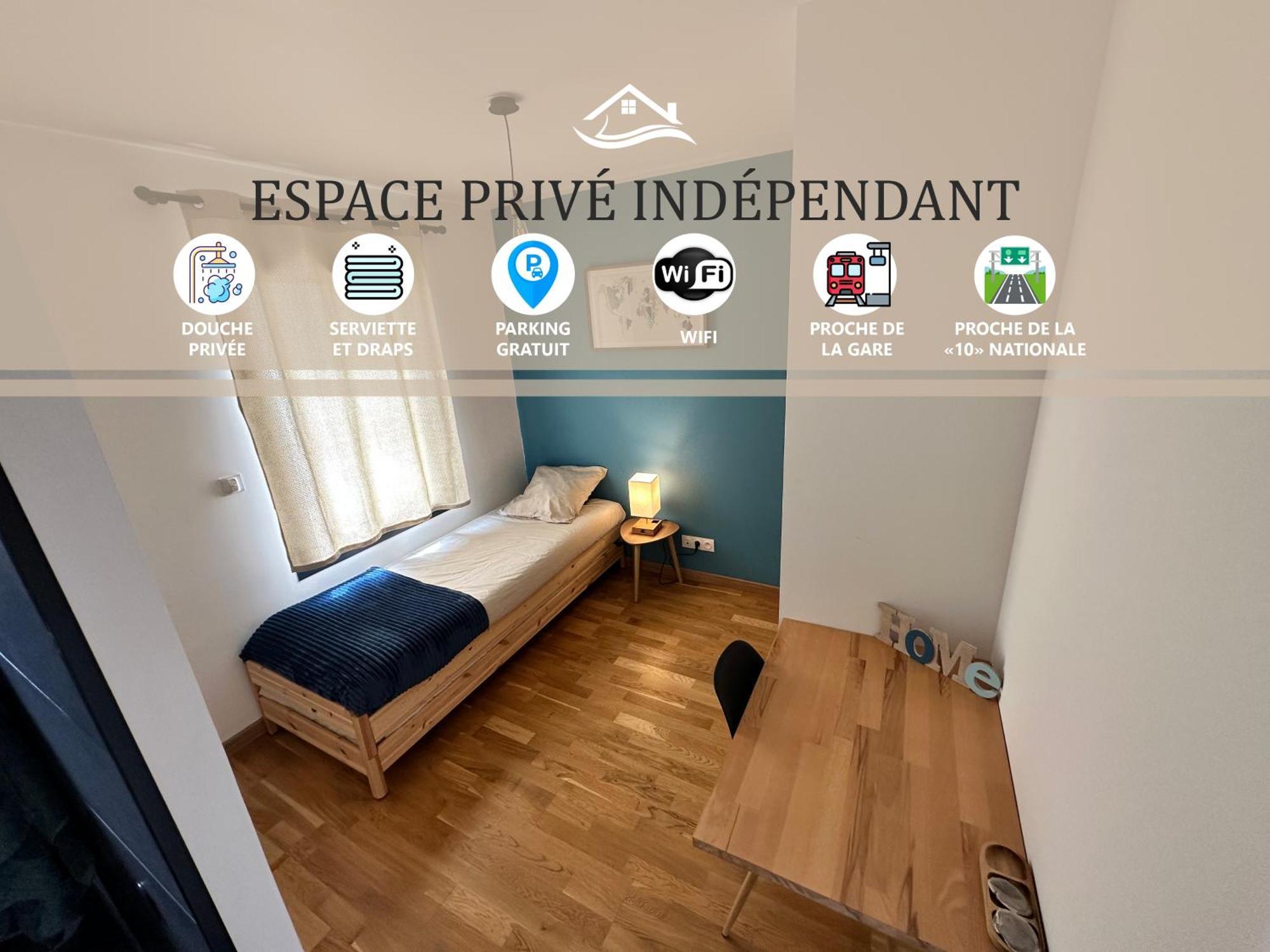 Chambre Privee Au Calme - Proche Gare - Parking Gratuit Le Gond-Pontouvre Εξωτερικό φωτογραφία